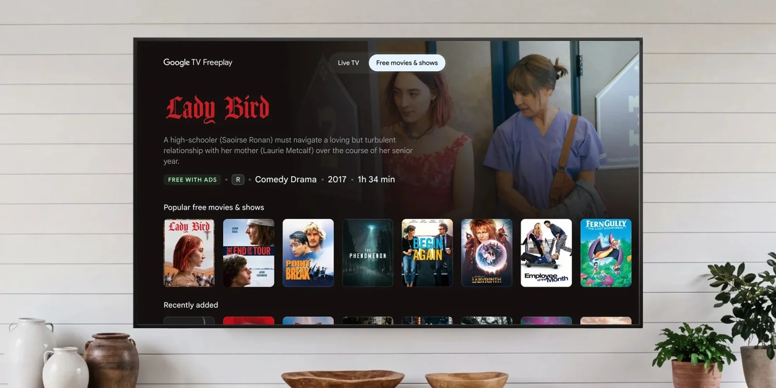 Google TV Expands Freeplay with Over 10,000 On-Demand Movies and Shows
