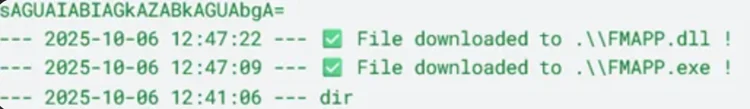 screenshot of lines of code